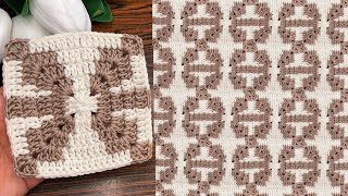 Super easy crochet square blanket pattern- step by step guide for beginners 