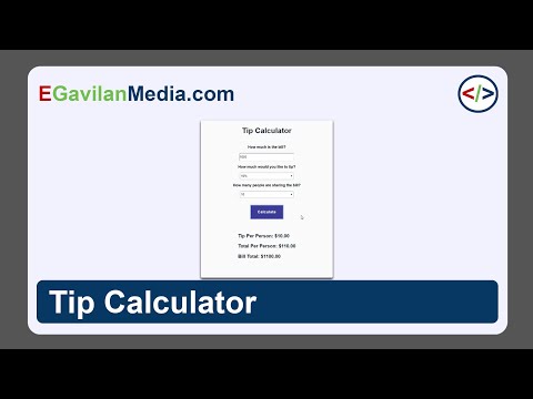 Tip Calculator Speed Code Html Css And Javascript