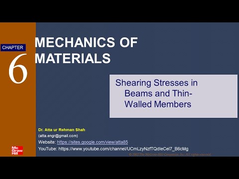 Chapter 6 | Shearing Stresses in Beams and Thin-Walled Members