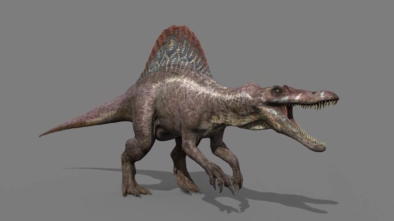 Suchomimus Mongolica - 8K animated JP3 Spinosaur 3D Model