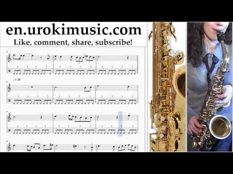 How to Play Saxophone (Tenor) Schubert - Ave Maria Tabs Part#2 um-b352