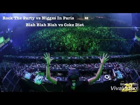 Rock The Party vs Niggas In Paris vs Blah Blah Blah vs Coke Diet (Kenobi Mashup)