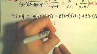 Partial Fraction Decomposition - Example 2