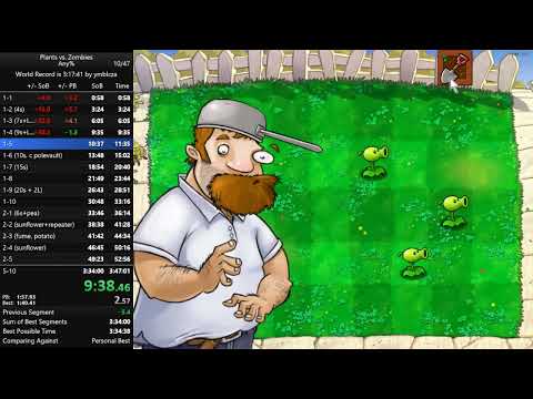 Plants vs. Zombies Any% in 3:42:01
