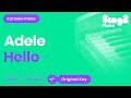 Adele Hello Piano Karaoke