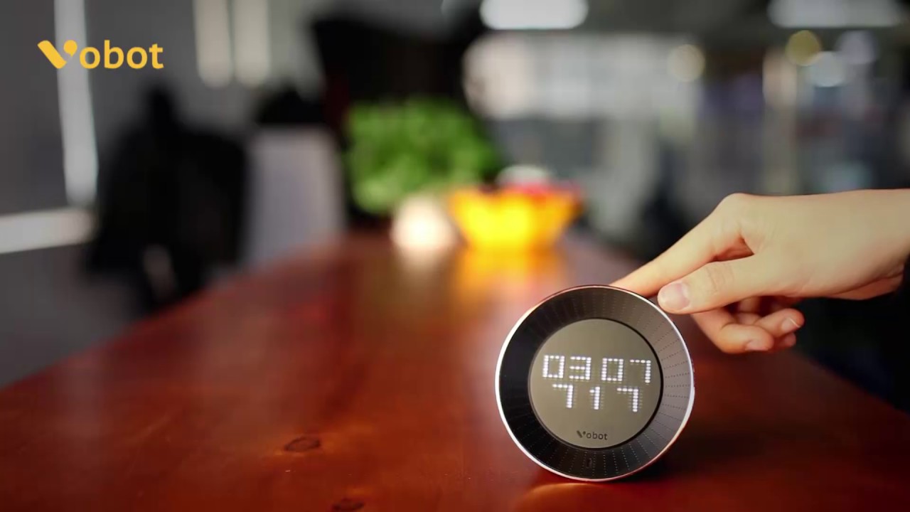 Vobot Smart Clock + Amazon Alexa (Black) video thumbnail