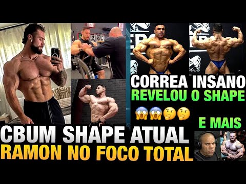 CBUM MOSTRA SHAPE ATUAL - CORREA ESTÁ ABSURDAMENTE SECO - RAMON VOLTA AOS TREINOS PESADOS E MAIS
