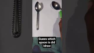 Guess which spoon is did I draw #trending #art #viral #popular #comment #subscribe #like