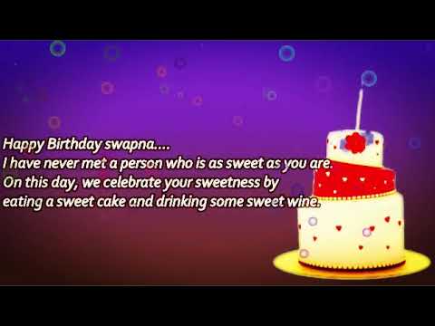 Happy Birthday Wishes Swapna - Birthday wishes swapna