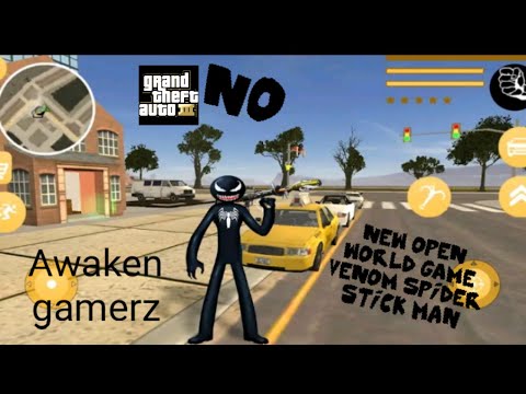 Venom Spider stick man Rope Hero Gameplay | Awaken Gamerz