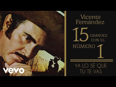 Vicente Fernández - Ya Lo Sé Que Tú Te Vas (Tema Remasterizado) [Cover Audio]