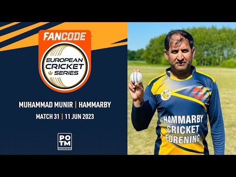 POTM: M.Munir - HAM vs SSD | Highlights | FanCode ECS Sweden | 11 June 2023 | ECS23.446