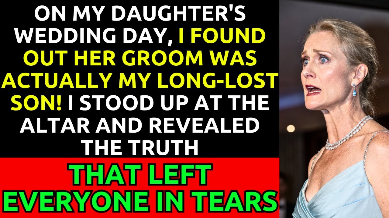 On My Daughter's Wedding Day, I Discovered Her Groom Was My Long-Lost Son