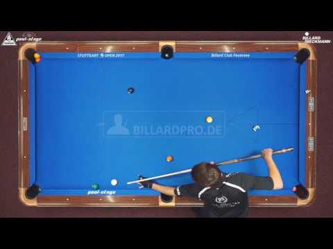 Stuttgart Open 2017, No. 11, Sebastian Staab vs. Abdurrahim Akdag, 10-Ball, Pool