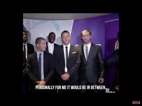 Eden Hazard laughing at Ivanovic saying Arsenal is the biggest club in the world