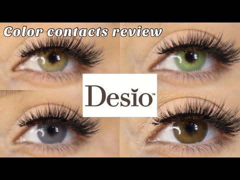 Desio Color Contacts lenses! Try on Haul on Dark eyes | Attitude Quarterly Collection