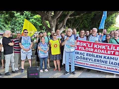 Güven Boğa ve Mesut Balcan KESK'li KHK'lilerin Adalet Bakanlığı Önünde ki Nöbet Eylemine Çağrı Yaptı