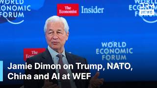 FULL INTERVIEW: JPMorgan CEO Jamie Dimon on Trump, US Economy, AI, Job Market at WEF 2026 | AC1G