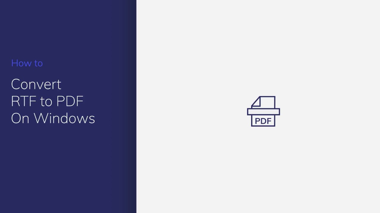 Convert RTF to PDF on Windows with PDFelement