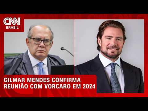 Gilmar Mendes confirma que se reuniu com Vorcaro em 2024 | CNN PRIME TIME