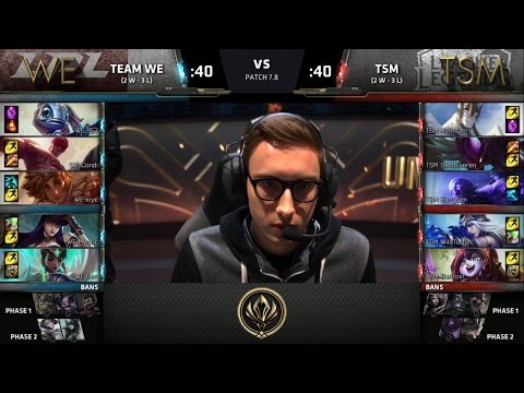 [MSI 2017] Team WE vs TSM Day 3 | Group Stage | LPL vs NA LCS