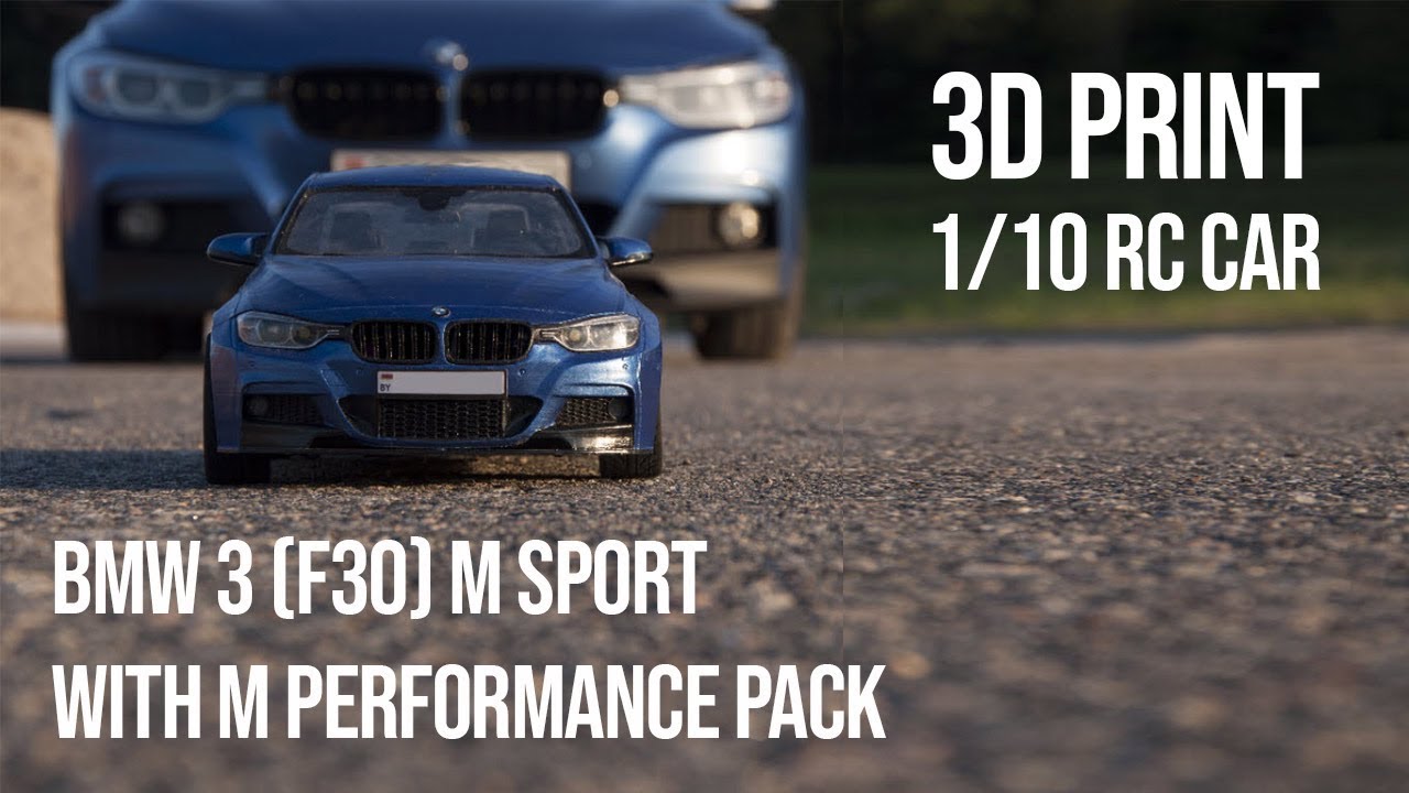 B M W 3 f30 with M performance package - RC Car Body 3D Print Model