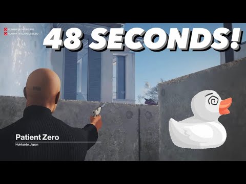 HITMAN Patient Zero completed in 48 seconds 😂 Speedrun (ANY% not silent assassin)