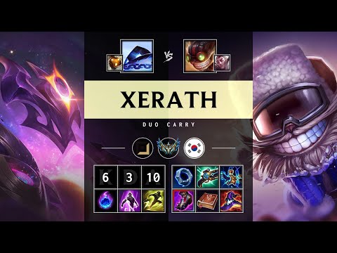 Xerath Carry vs Ziggs - KR Challenger Patch 25.21