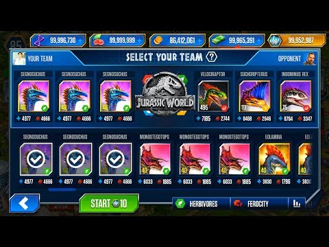 SEGNOSUCHUS vs DINOSAURS -JURASSIC WORLD THE GAME
