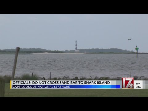 Warning about 'Shark Island' after Outer Banks tides reveal sand bar