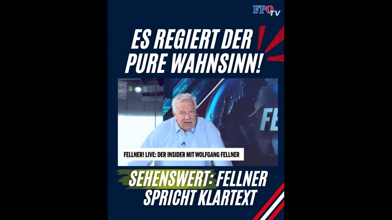 "Vollkommen verrückt!" - Fellner nimmt sich kein Blatt vor den Mund!