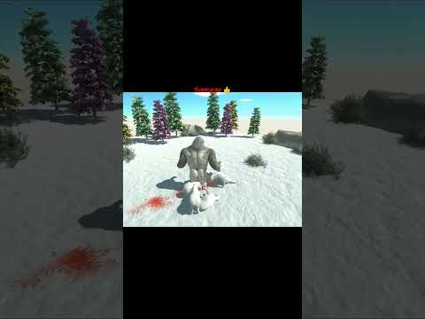 10x POLAR BEAR VS OLD GORO #shorts #animalrevoltbattlesimulator #arbs #animalrevolt