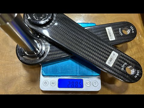 Unboxing DFS / CENIT 288.5g 165mm Carbon Crank Ti 24mm Easton Interface with 27g DFS Carbon Spider