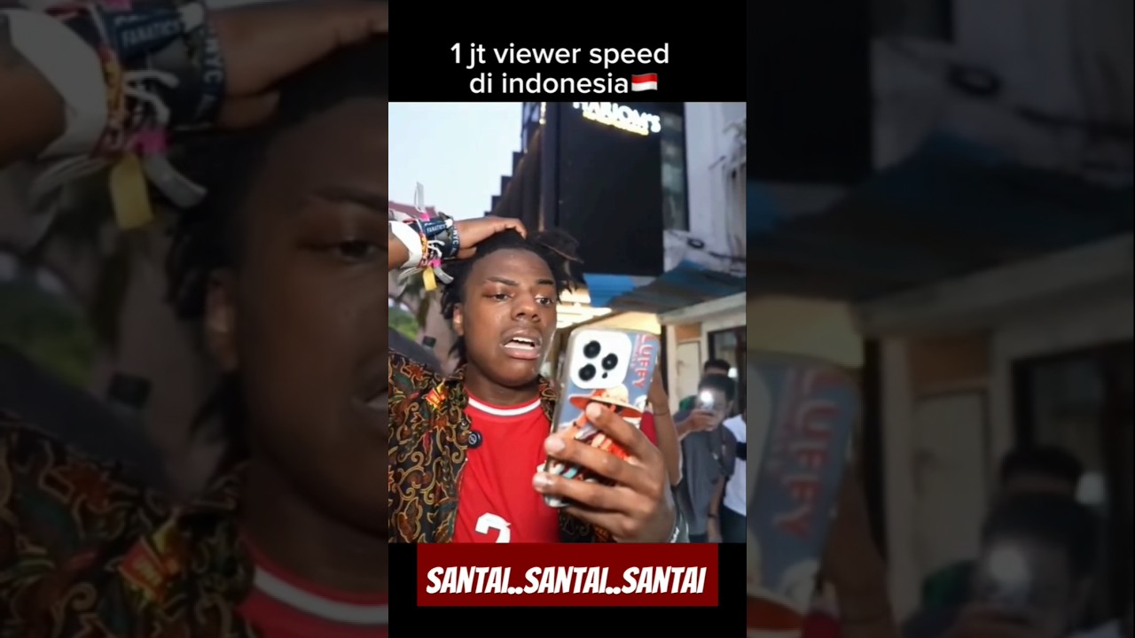 Reaksi @IShowSpeed Mendapatkan 1 Juta Penonton live di Indonesia #livestream #ishowspeed #netizen