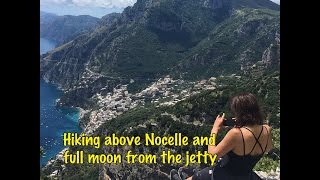 Hiking above Nocelle and full moon