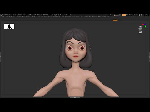 ZBrush Character Basemesh - DiNa S1