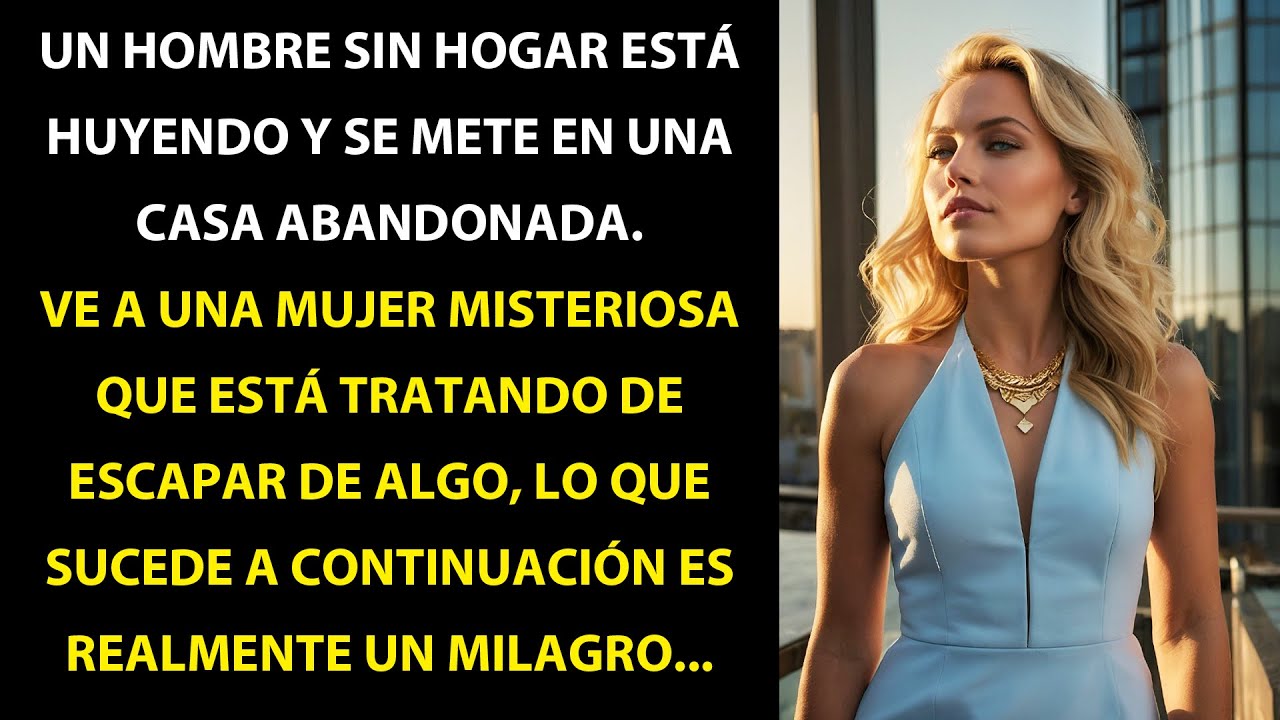 UN HOMBRE SIN HOGAR IRRUMPIÓ EN UNA CASA ABANDONADA Y VIO A UNA MUJER INCONSCIENTE. EL MILAGRO ES...