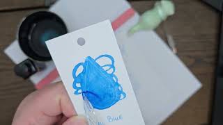 Beau Blue Ink Review Diamine Fountain Pen Ink