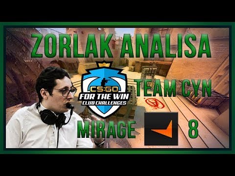 [PT] zorlaK Analisa: FTW CLUB - TEAM CYN - LVL 8 em MIRAGE [Demo do Dia]