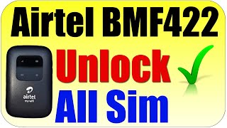 Airtel BMF422 Unlock | Unlock Airtel 4G Hotspot Binatone BMF-422 | Binatone BMF422 Unlock FREE