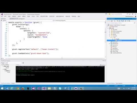 Add Grunt and Bower to Visual Studio projects