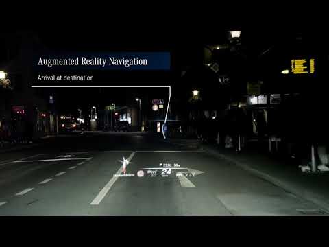 The NEW 2021 Mercedes S-class HEAD-UP, HUD Display in action demonstration