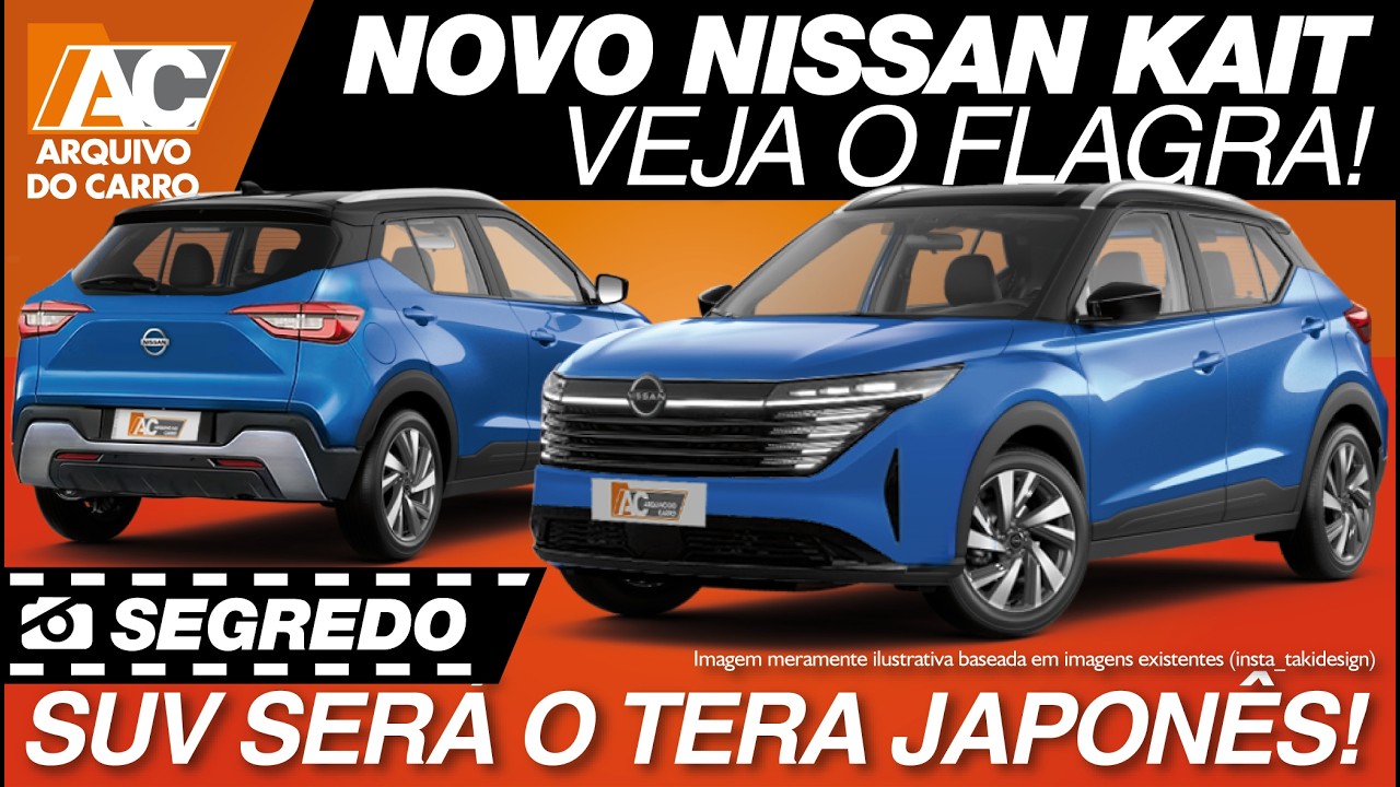 SEGREDO: NOVO NISSAN KAIT FLAGRADO EM TESTES! SUV BARATO SERÁ O TERA JAPONÊS!