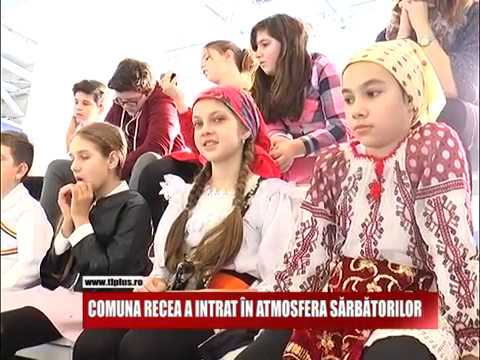 Comuna Recea a intrat în atmosfera sărbătorilor