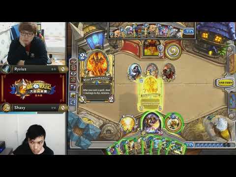 Ryvius vs Shaxy ||《爐石戰記》大師職業賽 亞太區 第二季 - W7D1