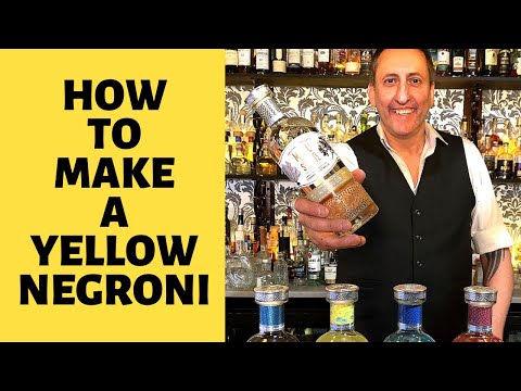Delicious Negroni Variation, The Yellow Negroni/Let's Talk drinks