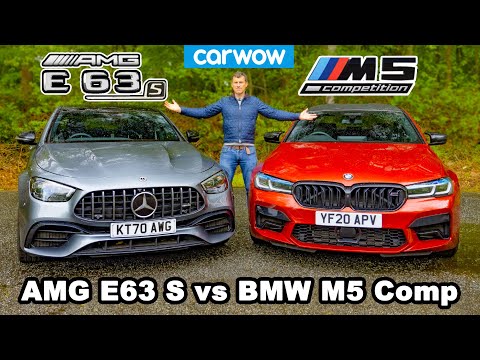 BMW M5 Comp vs AMG E63 S reseña ¡y comparación 0-100km/h, 1/4 de milla, frenado y drift!