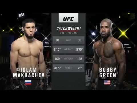 Islam Makhachev VS Bobby Green  HD - [ Полный бой ] #UFC