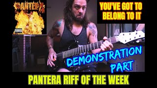 PANTERA 'RIFF OF THE WEEK' #14 - YOU'VE GOT TO BELONG TO IT -  Main Whammy Riff 🔥 demonstration part