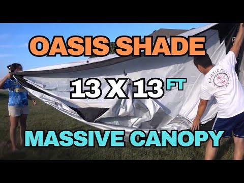 Coleman Oasis Shade Canopy 13 X 13 Feet (Review & Step by Step Set Up)